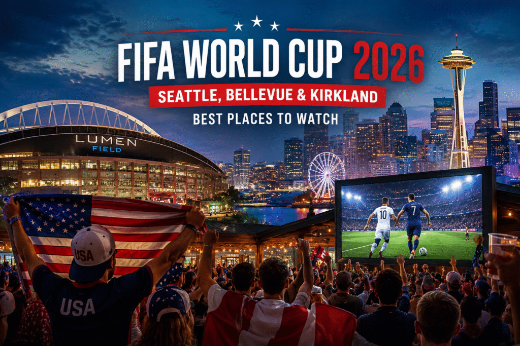 FIFA World Cup 2026 watch party locations in Seattle Bellevue and Kirkland